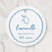 ドルチェ・ヴィータ 手書きのレモンセロタグ フェイバータグ (正面)