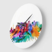 ドルトムントスカイライン ラージ壁時計 (傾斜)