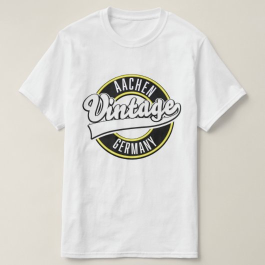 ドルトムント ヴィンテージ スタイル ロゴ Tシャツ (デザイン正面)
