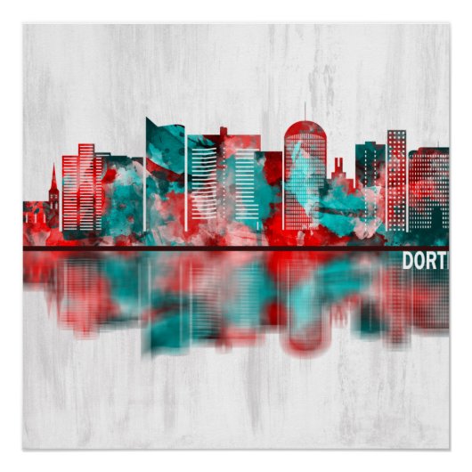 ドルトムンドドイツスカイライン ポスター (正面)