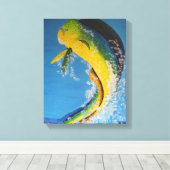 ドルドイルカ キャンバスプリント (インサイチュ (ウッドフロア))