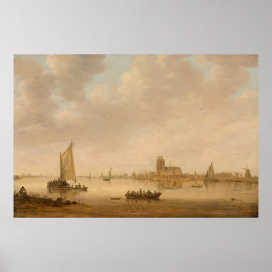 ドルドレヒトの景色 – Jan van Goyenファインアートポスター ポスター (正面)