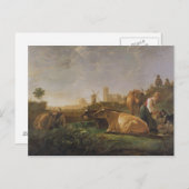 ドルドレヒトの遠景 ポストカード (正面/裏面)