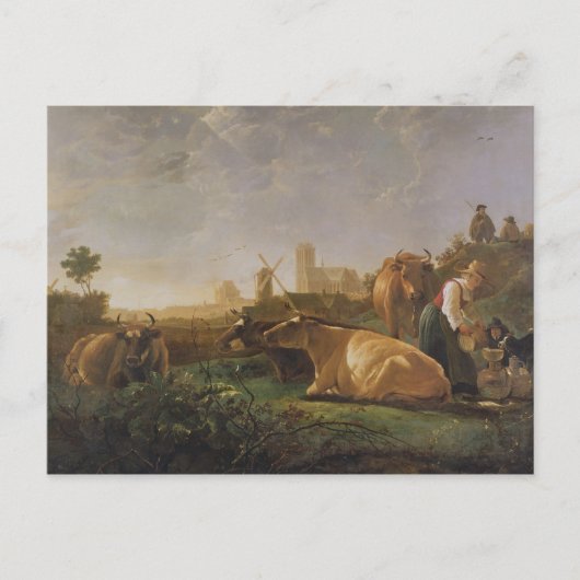 ドルドレヒトの遠景 ポストカード (正面)