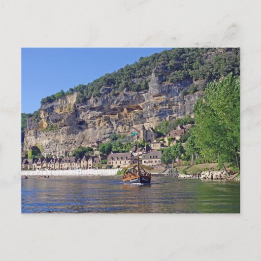 ドルドーニュ川 フランス ポストカード (正面)