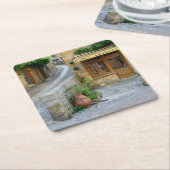 ドルドーニュ県、フランスののTownscapeコースター スクエアペーパーコースター (アングル)