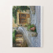 ドルドーニュ県、フランスの店とのTownscape ジグソーパズル (縦)