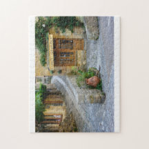 ドルドーニュ県、フランスの店とのTownscape