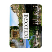 ドルドーン風景コラージュ旅行写真 マグネット (縦)