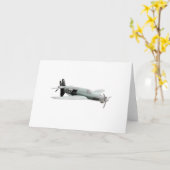 ドルニエ335機大型挨拶 カード (黄色い花)