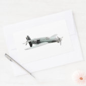 ドルニエ335機 長方形シール (封筒)