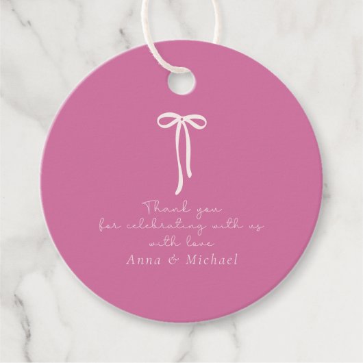 ドルハウスピンクありがとう フェイバータグ (正面)