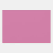 ドルハウスプレインピンク無地のピンク ラッピングペーパーシート (正面2)