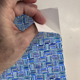 ドルハウス壁紙スモールスケールブルーバスケット織り シール