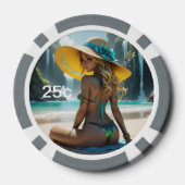 ドルバイ： Svace 05 25セントトランプのポーカーチップ ポーカーチップ (裏面)