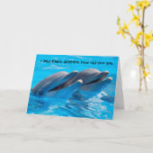 ドルフおもしろい誕生日カード カード (黄色い花)