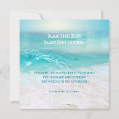 ドルフよくはしゃぐンズ熱帯海結婚式招待状 招待状 (裏面)