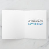 ドルフィおもしろいンニップとシャークバイト誕生日 カード (内部)