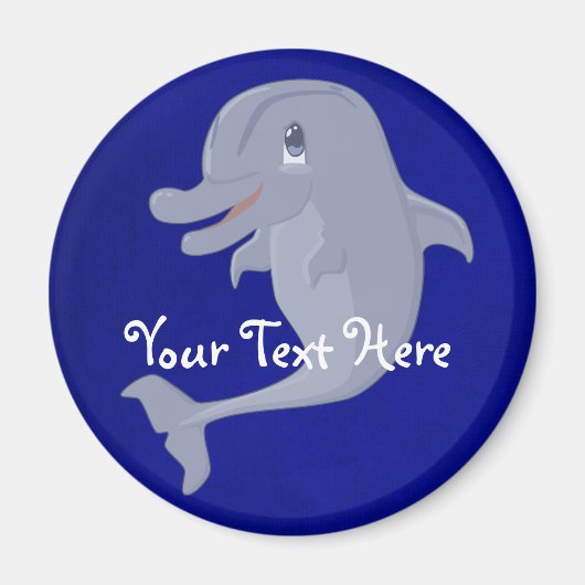 ドルフィよくはしゃぐン磁石 マグネット (正面)