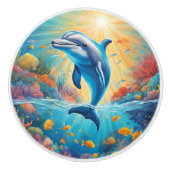 ドルフィよくはしゃぐン セラミックノブ (正面)