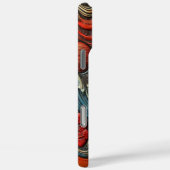 ドルフィカラフルンレリーフ、 浮き彫りデザイン Case-Mate iPhoneケース (裏面 / 右)