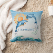 ドルフィパーソナライズされたン枕 クッション (ブランケット)