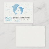 ドルフィンおむつラッフルチケット プレイスカード (正面/裏面)