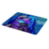 ドルフィンお洒落ブルーティール（緑がかった色）沿岸航海の カッティングボード (角)