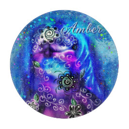 ドルフィンお洒落ブルーティール（緑がかった色）沿岸航海の カッティングボード