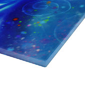 ドルフィンお洒落ブルーティール（緑がかった色）沿岸航海の カッティングボード (角)