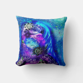 ドルフィンお洒落ブルーティール（緑がかった色）沿岸航海の クッション