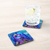 ドルフィンお洒落ブルーティール（緑がかった色）沿岸航海の コースター (右側)