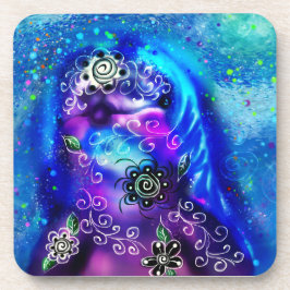 ドルフィンお洒落ブルーティール（緑がかった色）沿岸航海の コースター