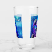 ドルフィンお洒落ブルーティール（緑がかった色）沿岸航海の タンブラーグラス (左)