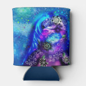 ドルフィンお洒落ブルーティール（緑がかった色）沿岸航海の 缶クーラー (裏面)