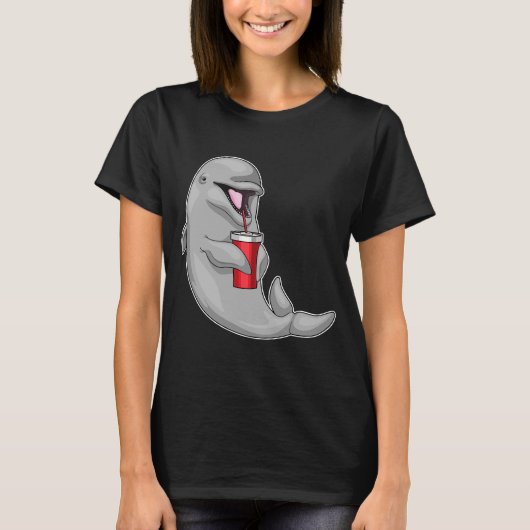 ドルフィンの飲み口 Tシャツ (正面)