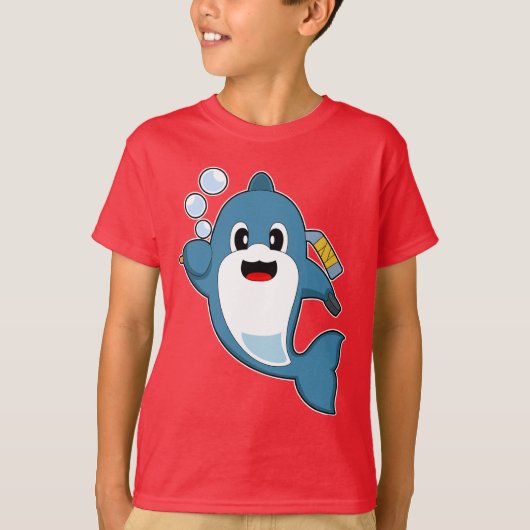 ドルフィンアイスホッケーアイスホッケースティック Tシャツ (正面)