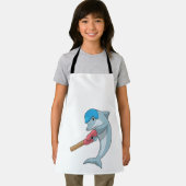 ドルフィンアットクリケットウィズクリケットこうもり エプロン (インサイチュ)