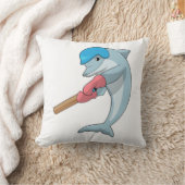 ドルフィンアットクリケットウィズクリケットこうもり クッション (ブランケット)
