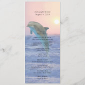 ドルフィンアットサンライズビーチ結婚式プログラム プログラム (裏面)