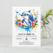 ドルフィンアンダーウォーターワンダーランド誕生日 招待状 (スタンド正面)