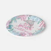 ドルフィンアンダーザシー誕生日 ペーパープレート (アングル)