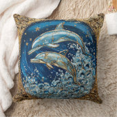 ドルフィンアート クッション (ブランケット)