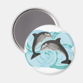 ドルフィンイラストレーション マグネット (正面/裏面)