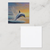 ドルフィンウォーターの色 スクエア名刺 (正面/裏面)