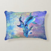 ドルフィンカップル – 美しい アクセントクッション (正面)