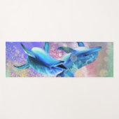 ドルフィンカップル – 美しい ヨガマット (正面(横))