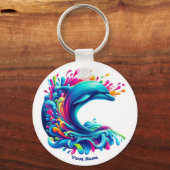 ドルフィンカラフルスプラッシュ キーホルダー (裏面)