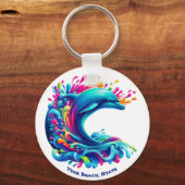 ドルフィンカラフルスプラッシュ キーホルダー (正面)
