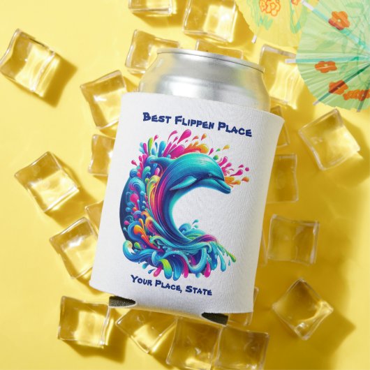 ドルフィンカラフルスプラッシュ 缶クーラー (インサイチュ 夏)